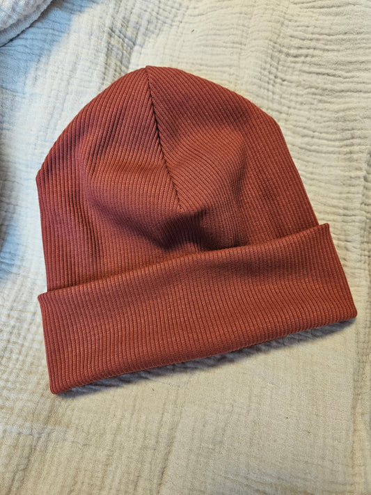 Hipster-Beanie korallenrot