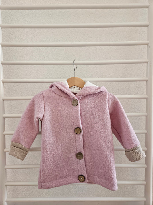 Wollwalk Jacke Rosa/Häschen