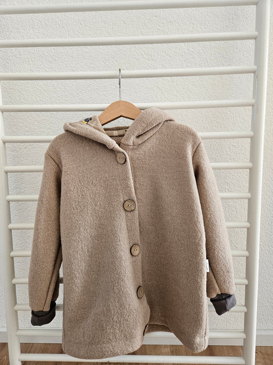 Wollwalk Jacke Beige/Bagger